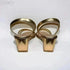 Womens Golden Glitter Wedges